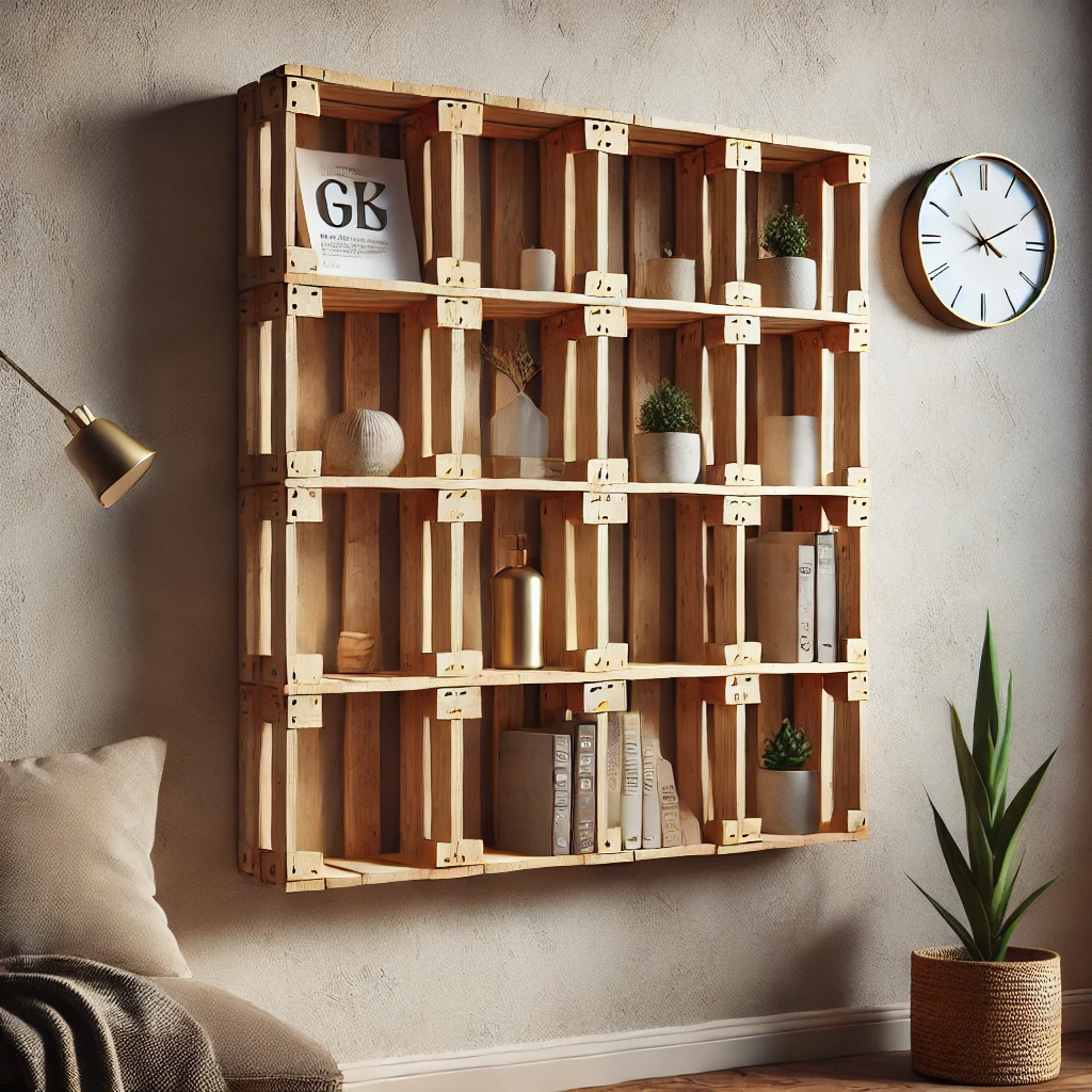 etagere murale en palette